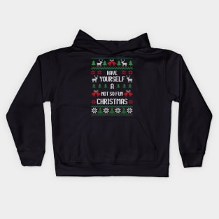 Have Yourself A Not So Fun Christmas - Festive Introvert Kids Hoodie